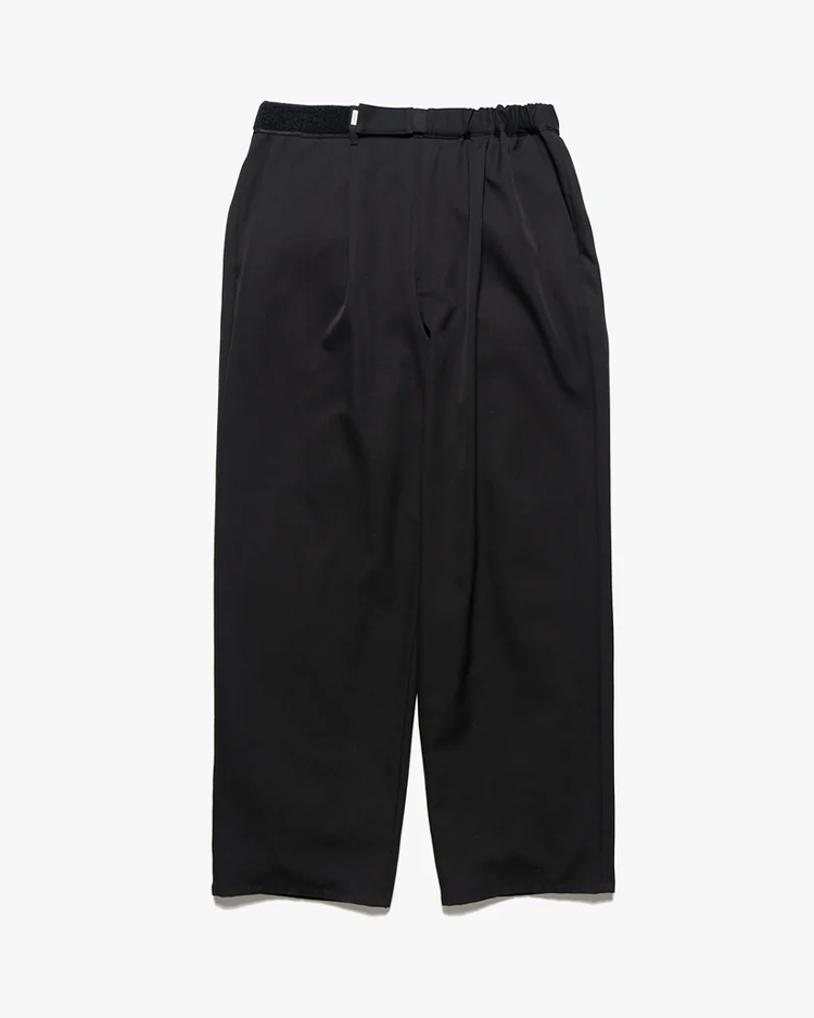 Graphpaper (MEN) / Scale Off Wool Wide Chef Pants / BLACK