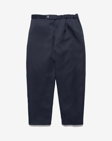  / Scale Off Wool Wide Tapered Chef Pants / NAVY