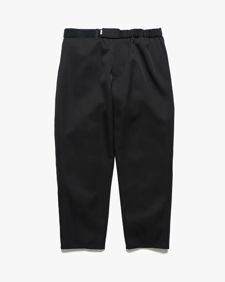 Graphpaper (MEN) / Scale Off Wool Wide Tapered Chef Pants / BLACK