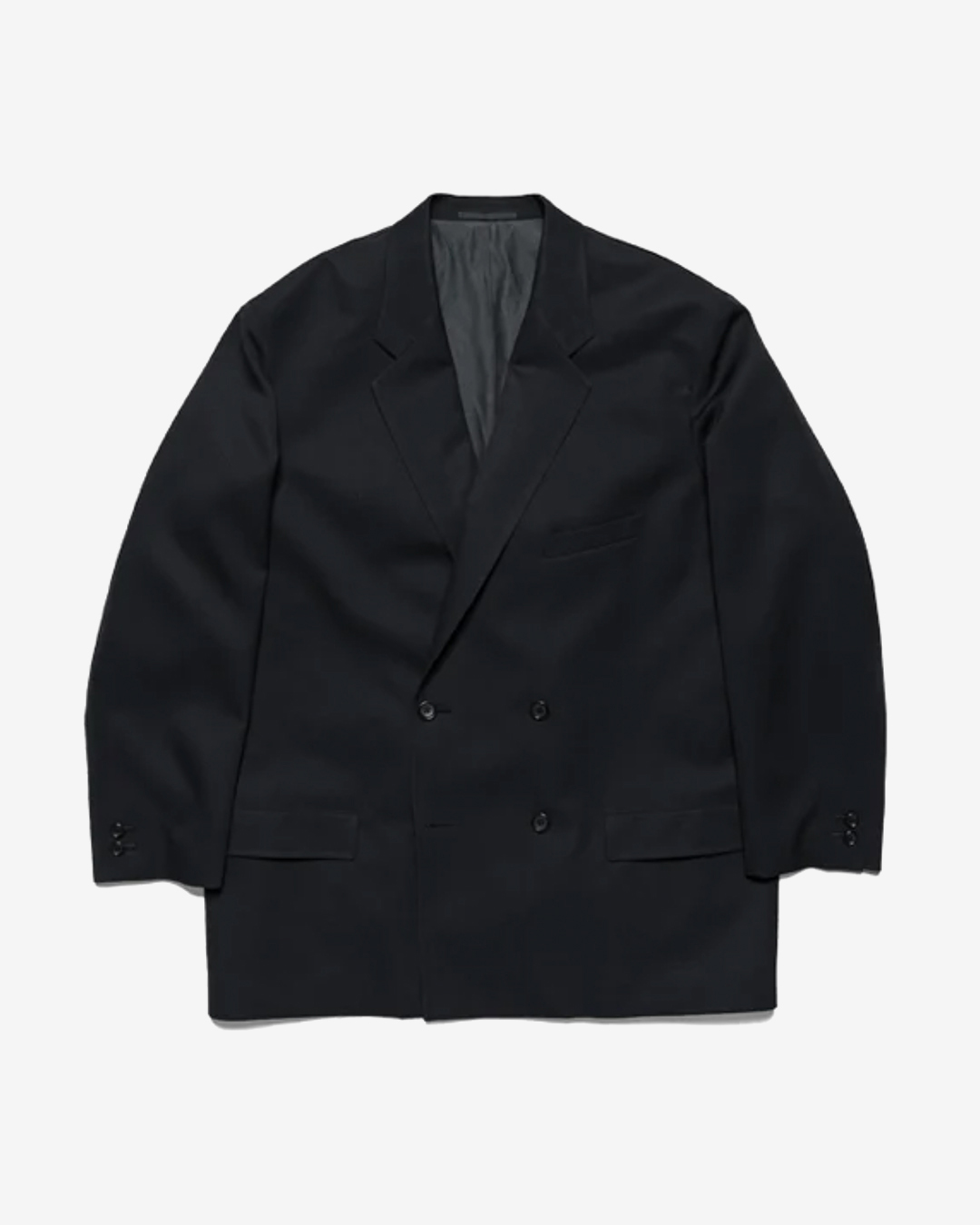 Graphpaper (MEN) / Scale Off Wool Double Jacket / BLACK