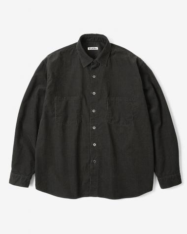 Dice&Dice / RIPPLE CORDUROY UTILITY SHIRT / BROWN