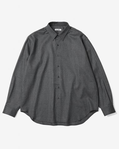 Dice&Dice / WOOL SAXONY DRESS SHIRT / CHARCOAL