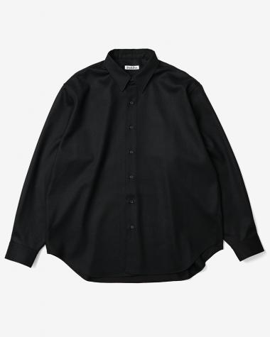 Dice&Dice / WOOL SAXONY DRESS SHIRT / BLACK