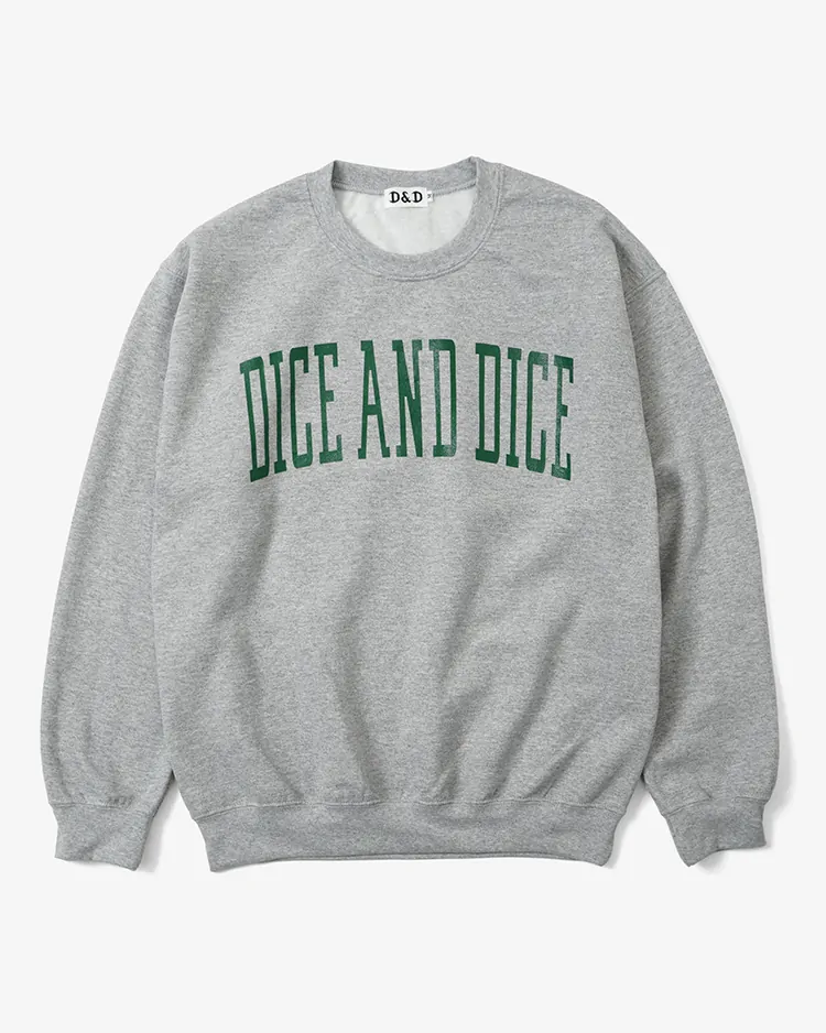 D&D (Souvenir items) / D&D VARSITY LOGO CREW  SWEAT / GREY