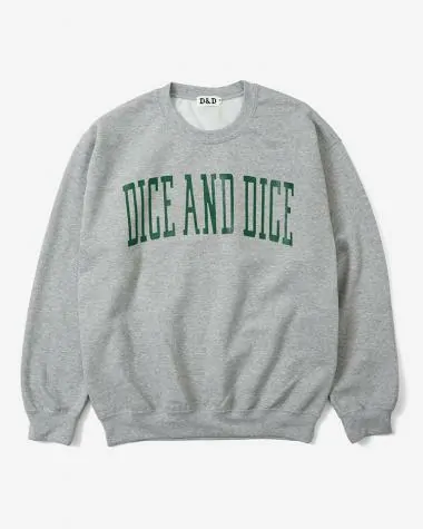 D&D (Souvenir items) / D&D VARSITY LOGO CREW  SWEAT / GREY