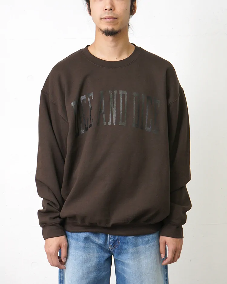 D&D (Souvenir items) / D&D VARSITY LOGO CREW  SWEAT / BROWN		
