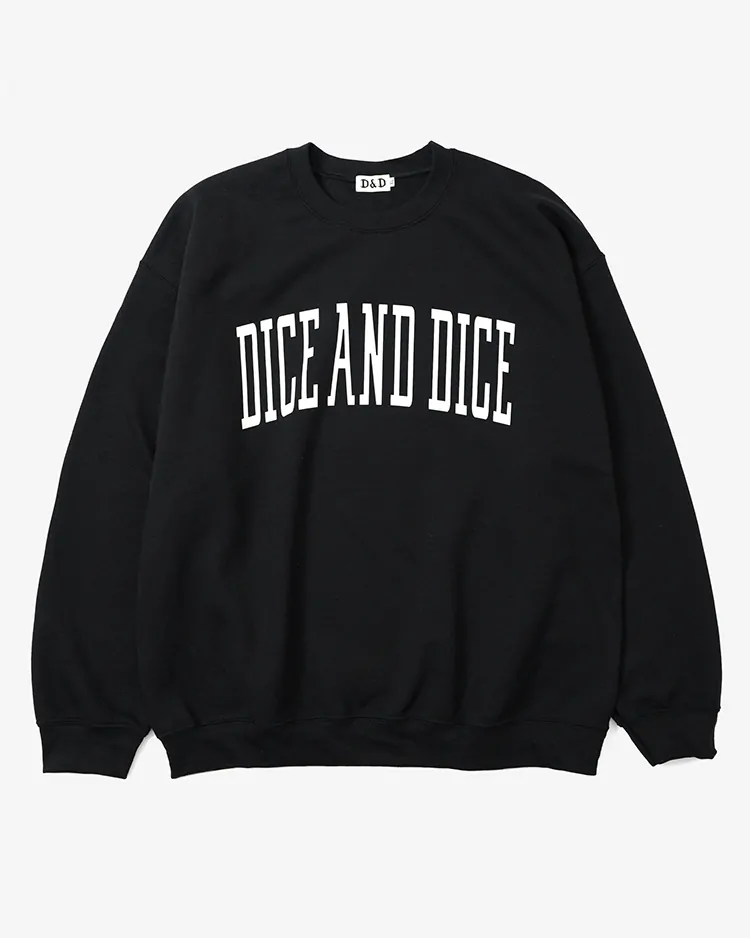 D&D (Souvenir items) / D&D VARSITY LOGO CREW  SWEAT / BLACK
