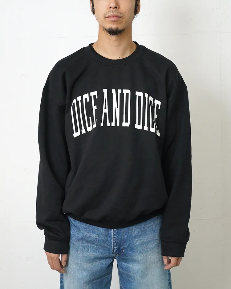 D&D (Souvenir items) / D&D VARSITY LOGO CREW  SWEAT / BLACK