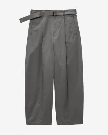  / Dry Westpoint Barrel-Fit Belted Pants / STONE GRAY