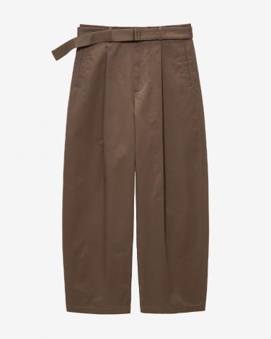  / Dry Westpoint Barrel-Fit Belted Pants / BROWN