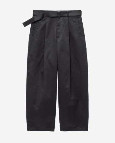  / Dry Westpoint Barrel-Fit Belted Pants / BLACK