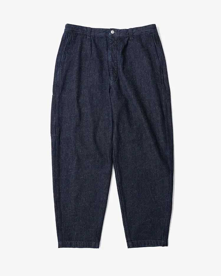 SANMONT / Cotton Silk Denim Work Pants / INDIGO