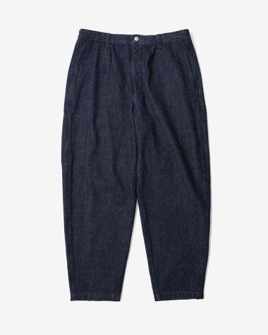 SANMONT / Cotton Silk Denim Work Pants / INDIGO