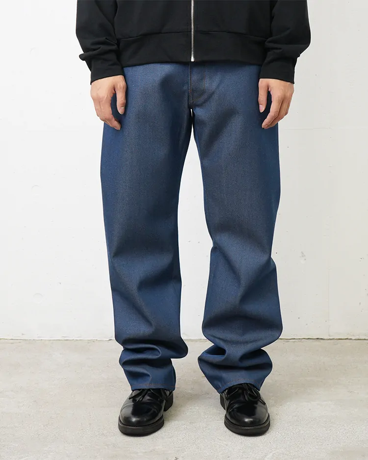 OVERCOAT / Wool Denim Pant / BLUE