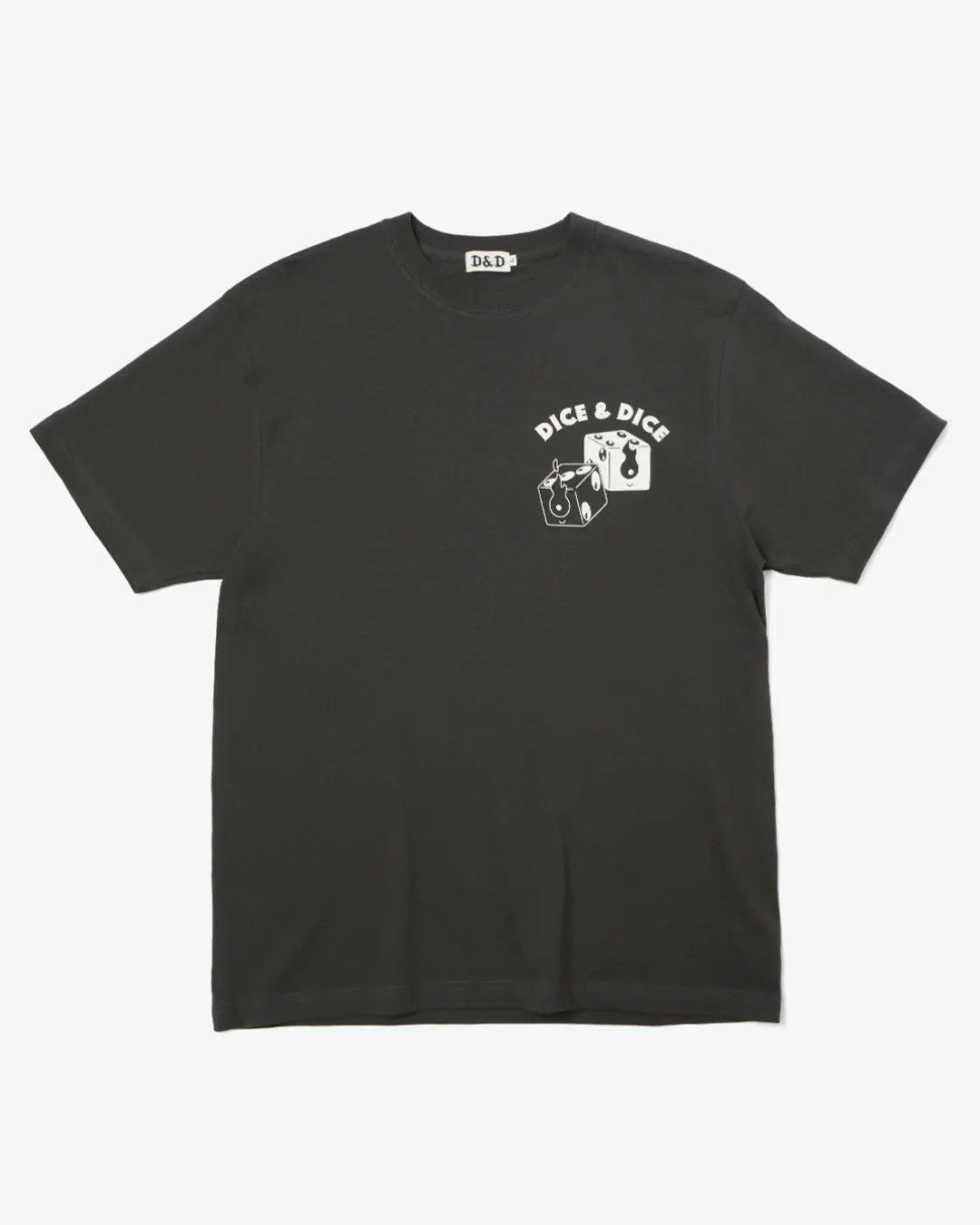 D&D (Souvenir items) / D&D BAKU DICE ADDRESS TEE / SUMI BLACK