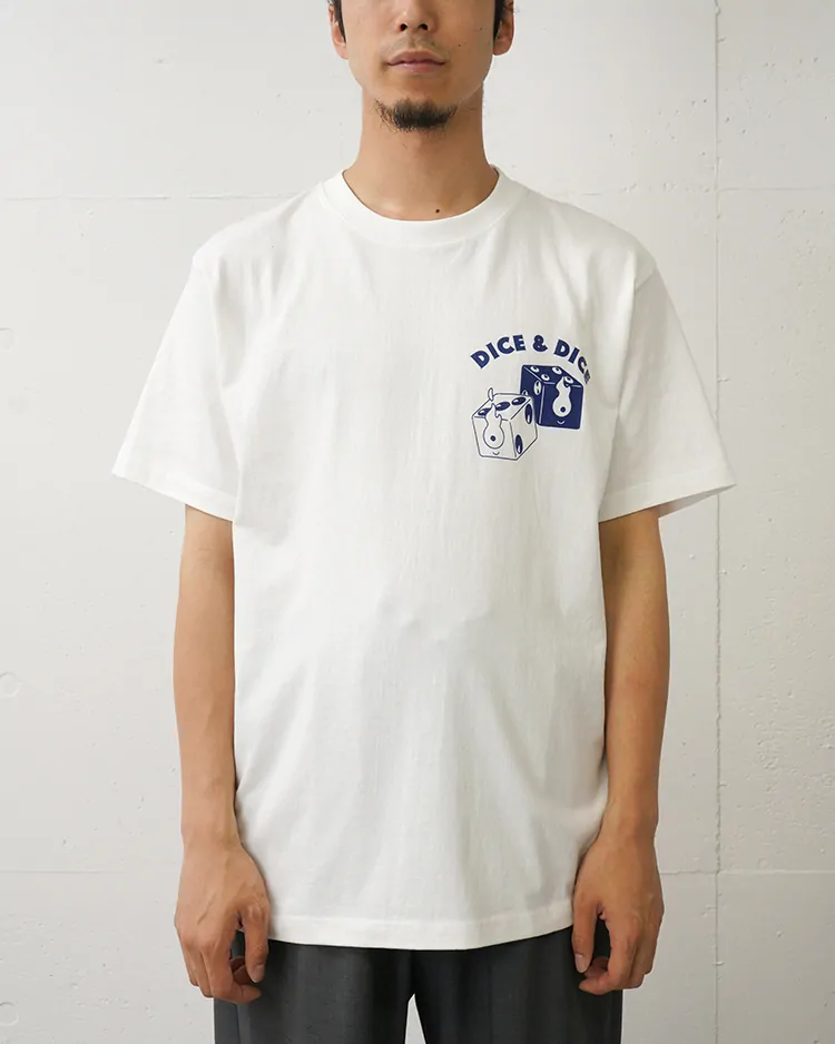 D&D (Souvenir items) / D&D BAKU DICE ADDRESS TEE / WHITE