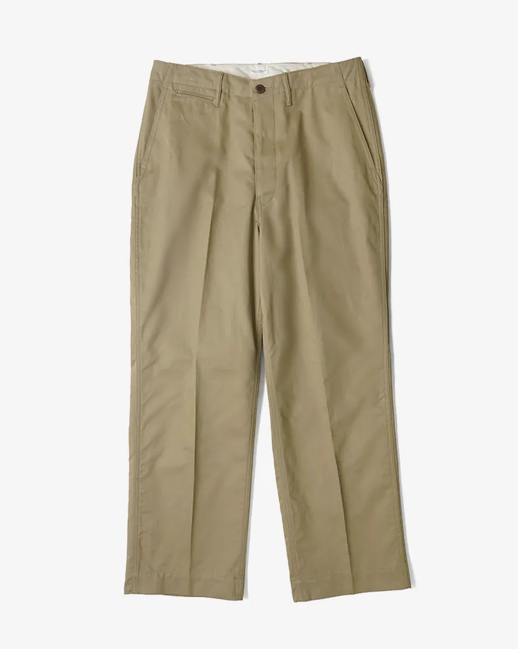 PHIGVEL / OFFICER TROUSERS_WIDE / KHAKI BEIGE