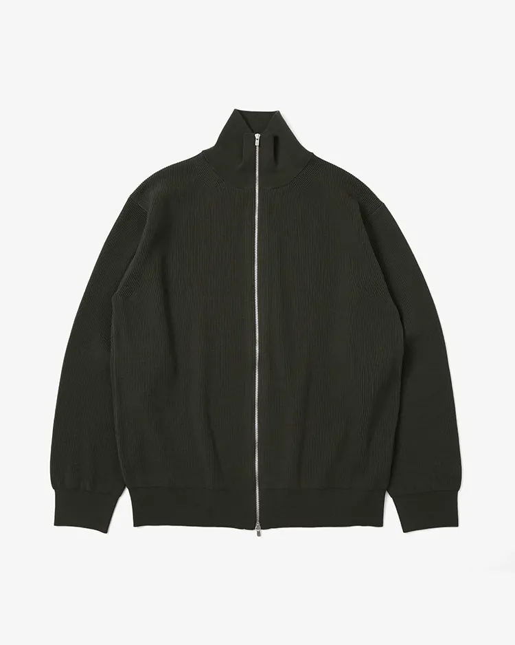 BATONER (MEN) / HARD TWIST WOOLRIB DRIVERS KNIT / FOREST