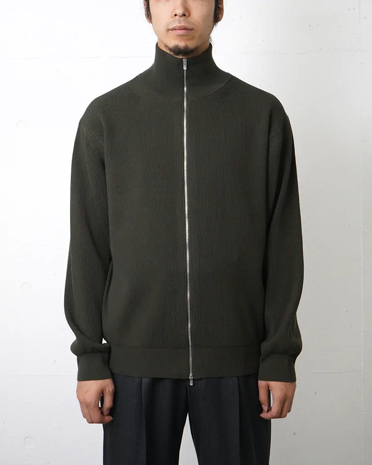BATONER (MEN) / HARD TWIST WOOLRIB DRIVERS KNIT / FOREST