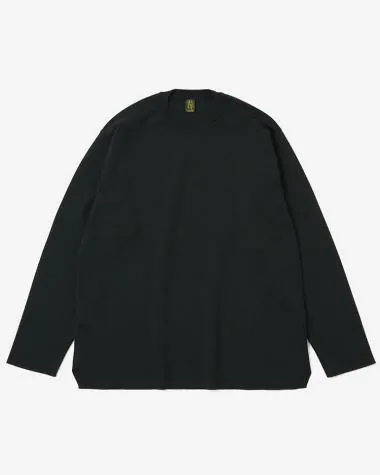 32G SMOOTH WOOL CREW NECK / BLACK | BATONER (MEN)(バトナー) | KNIT