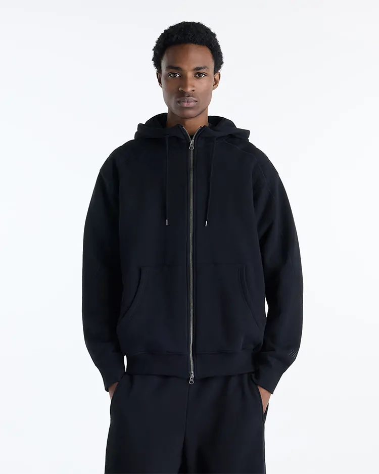 NEW BALANCE / FULL ZIP FOODIE JACKET (OVERSIZED) MJ62G29M / BLACK