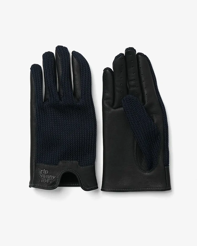 GRIP SWANY 1848 / DRIVING GLOVE / NAVY