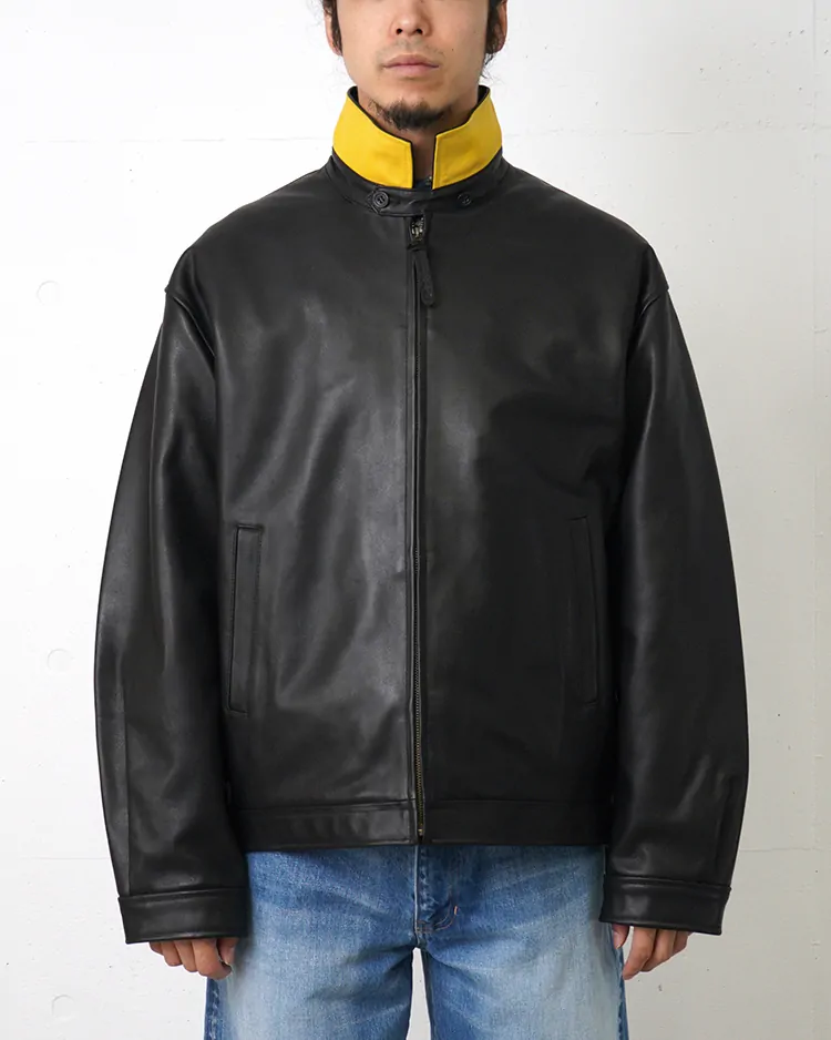 GRIP SWANY 1848 / LEATHER JACKET / BLACK