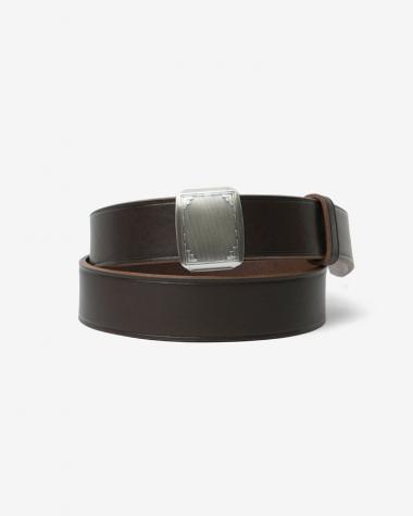  / HICKOK BELT / DARK BROWN × SILVER
