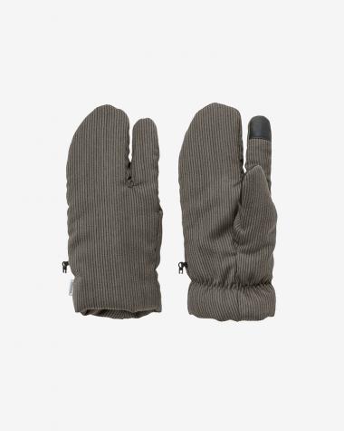  / Melange Pique 3-Finger Gloves / ASH