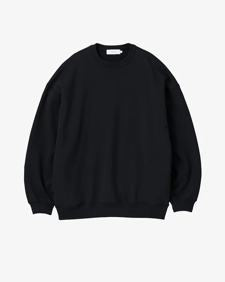 Graphpaper (MEN) / AZUMA Terry Crew Neck Sweat / BLACK