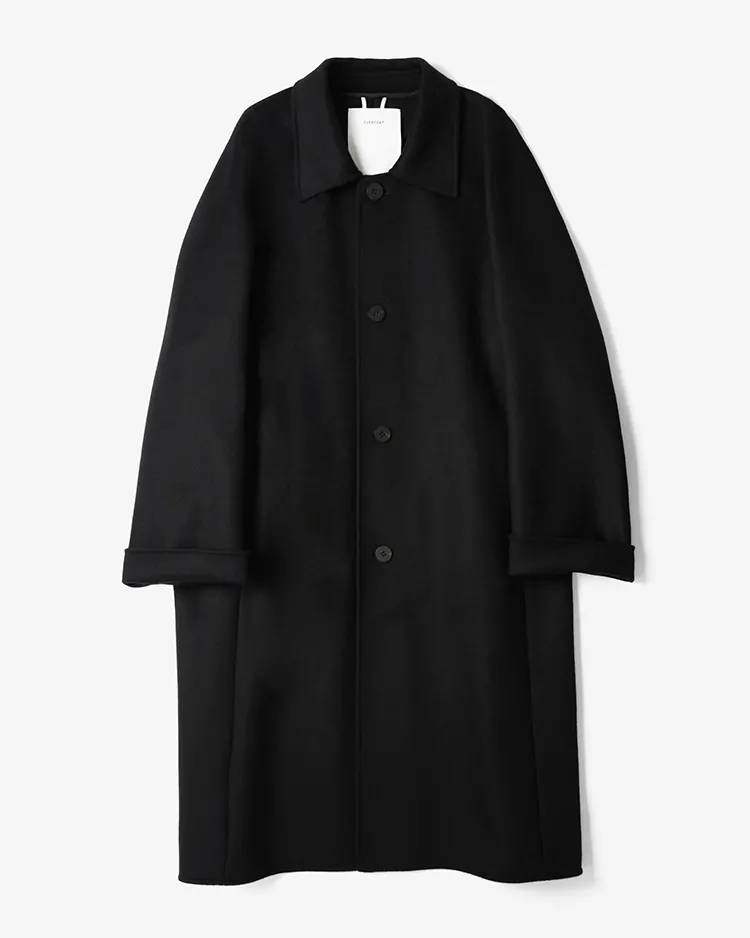 OVERCOAT / Soutien Collar Overcoat / BLACK