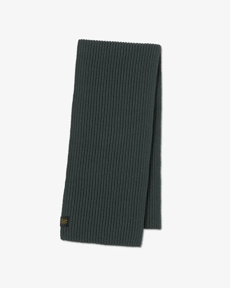 BATONER (MEN) / SOLID WOOL MUFFLER / FOREST