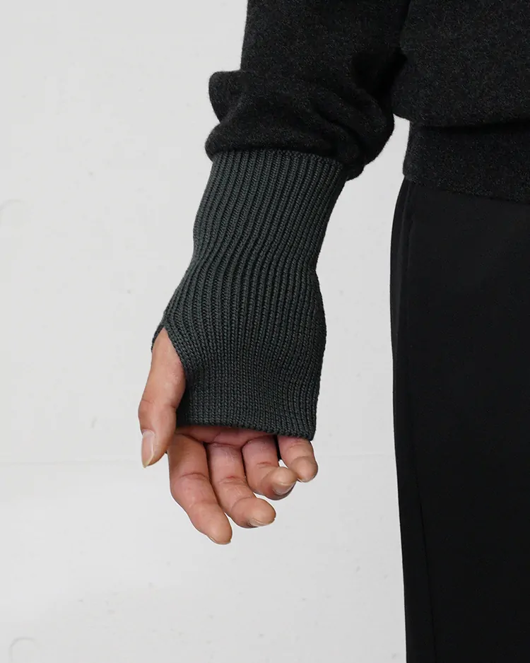 SOLID WOOL HAND WARMER / FOREST | BATONER (MEN)(バトナー) | KNIT