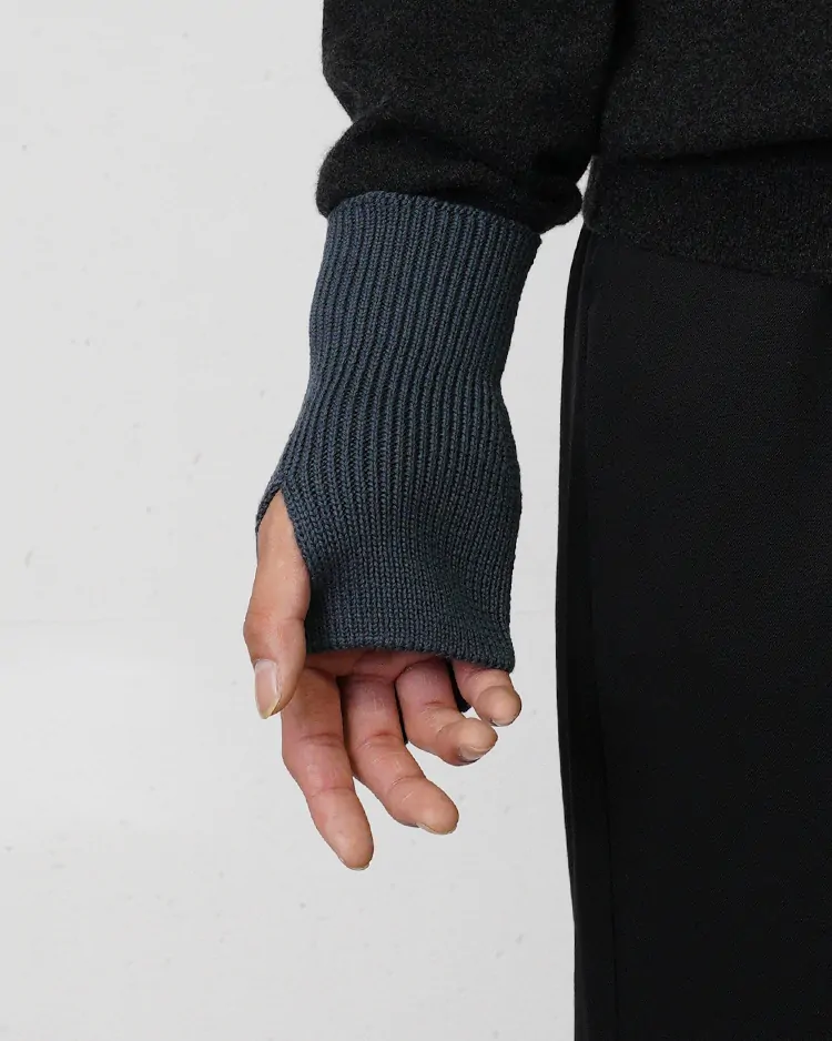 SOLID WOOL HAND WARMER / DARK BLUE | BATONER (MEN)(バトナー