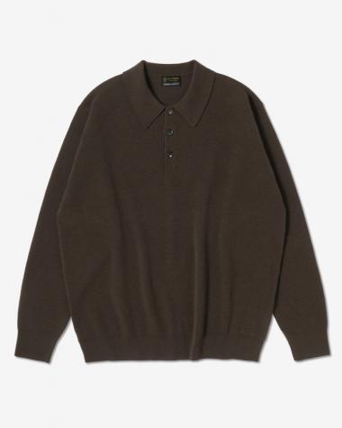 / SUNSHINE CASHMERE POLO / BROWN