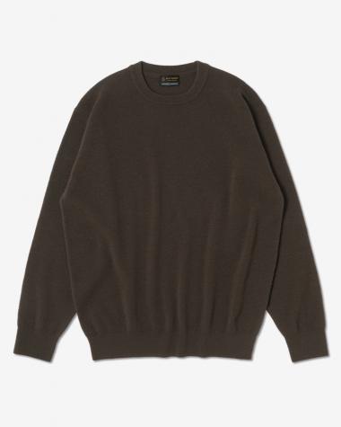 BATONER (MEN) / SUNSHINE CASHMERE CREW NECK / BROWN