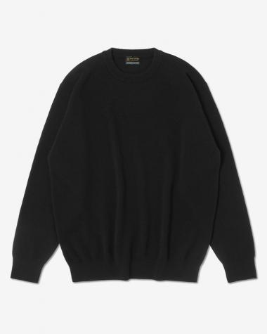  / SUNSHINE CASHMERE CREW NECK / BLACK