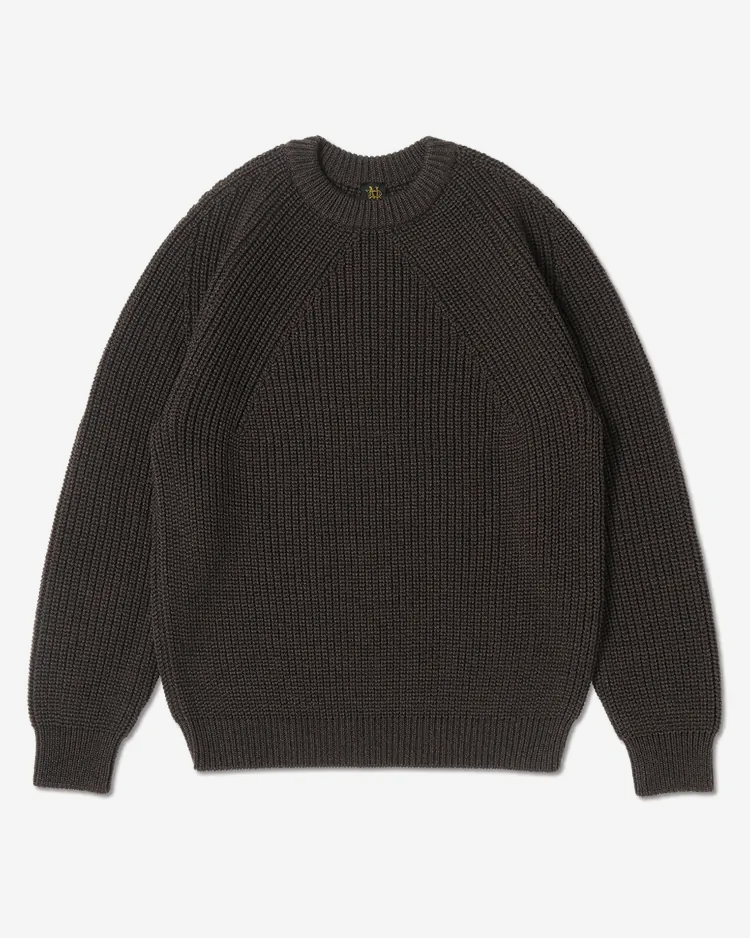 SIGNATURE CREW NECK ROSEWOOD サイズ2 SIGNATURE CREW NECK / ROSE WOOD | BATONER (MEN)(バトナー) | KNIT
