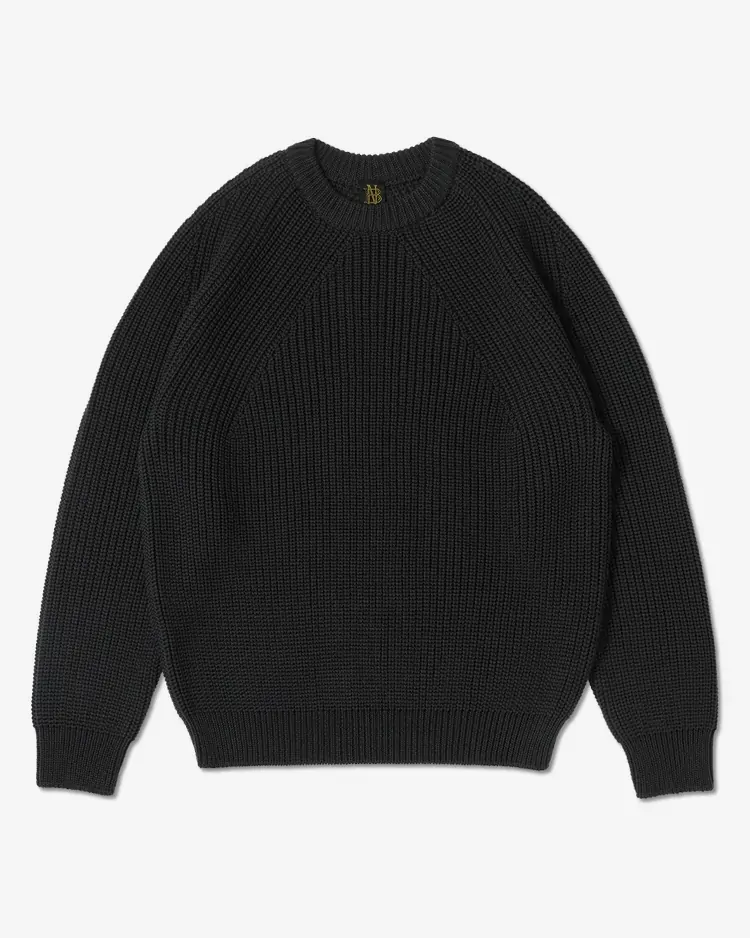 BATONER (MEN) / SIGNATURE CREW NECK / BLACK