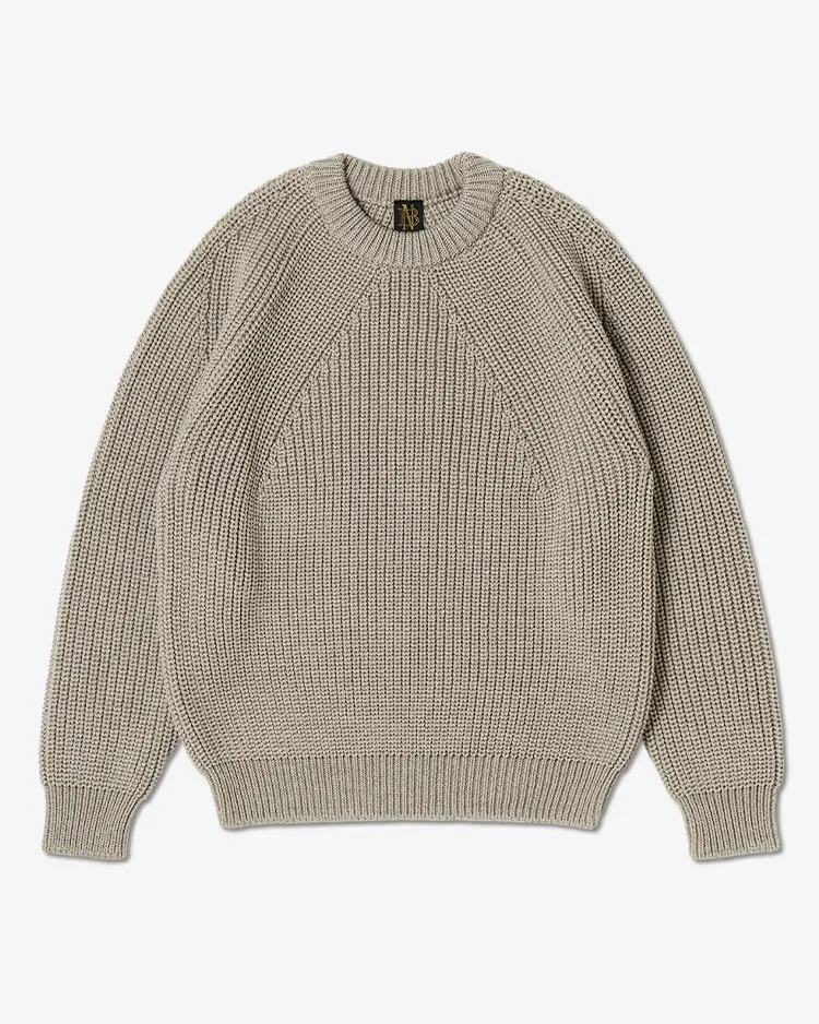 BATONER (WOMEN) / SIGNATURE CREW NECK / IVORY×BEIGE