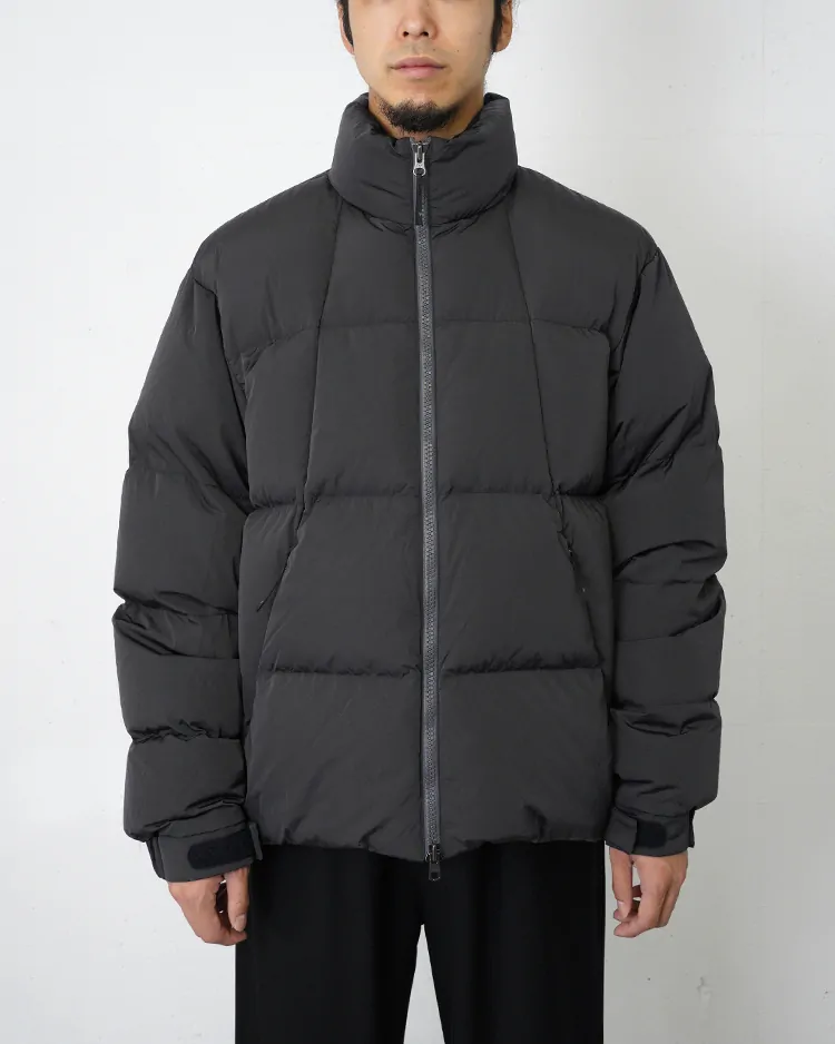 Goldwin / Dope Dyed Ripple Nylon Down Jacket / DEEP CHARCOAL(DH)