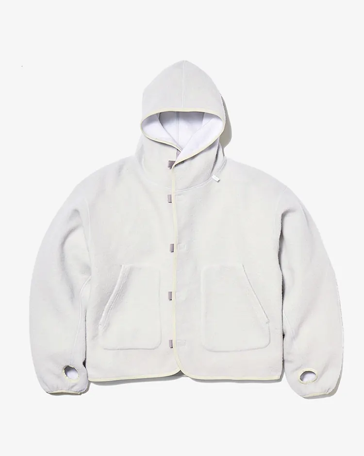 Goldwin 0 / Wool Fleece Hoodie / NATURAL GRAY(NY)