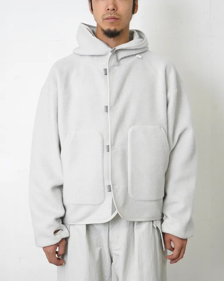 Goldwin 0 / Wool Fleece Hoodie / NATURAL GRAY(NY)
