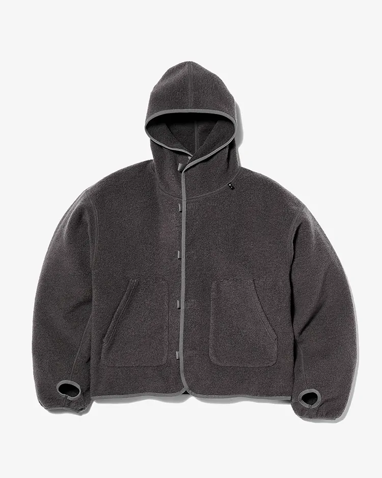 Goldwin 0 / Wool Fleece Hoodie / DARK LAVA(DA)