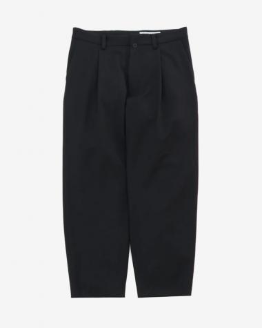  / 2-Way Tuck Tapered Trousers / BLACK