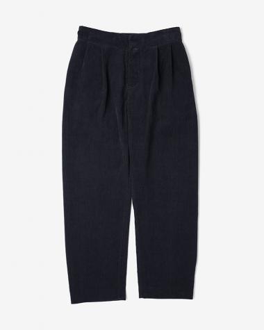 YAECA (WOMEN) / Double-Tuck Wide Pants / D.NAVY