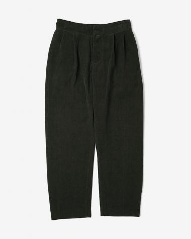 YAECA (WOMEN) / Double-Tuck Wide Pants / D.OLIVE