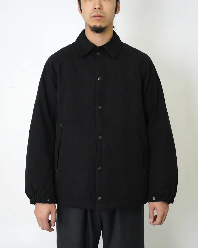 PHIGVEL / WAXED CLOTH FIELD COACH JACKET / BLACK