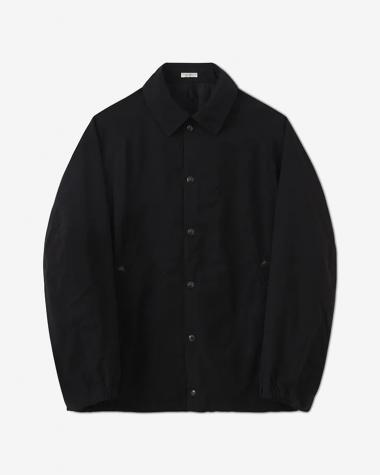 PHIGVEL / WAXED CLOTH FIELD COACH JACKET / BLACK