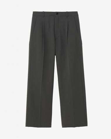 Goldwin / One tuck Straight Wool Pants / CHARCOAL GRAY(CH)